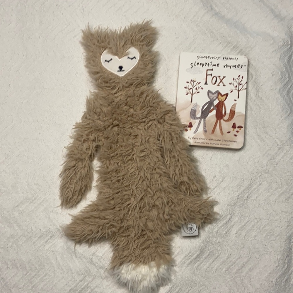 Slumberkins fox lovey and book
